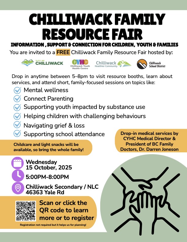 Chilliwack Family Resource Fair Flyer